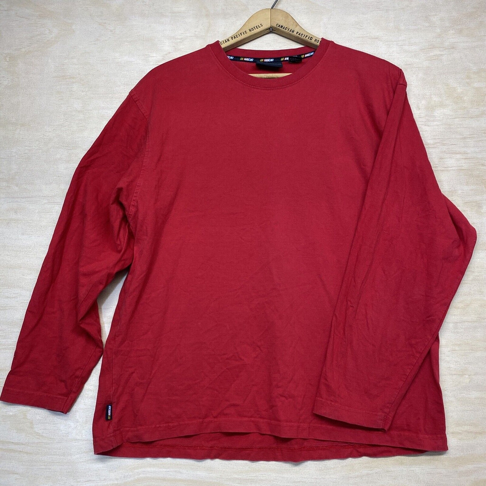 Vintage Nascar Racing Men's Shirt Long Sleeve Red XXL - Picture 2 of 6